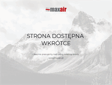 Tablet Screenshot of maxair.pl